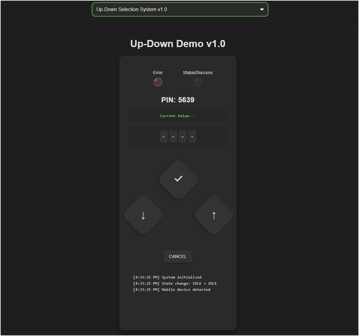 Keypad prototype hardware integration